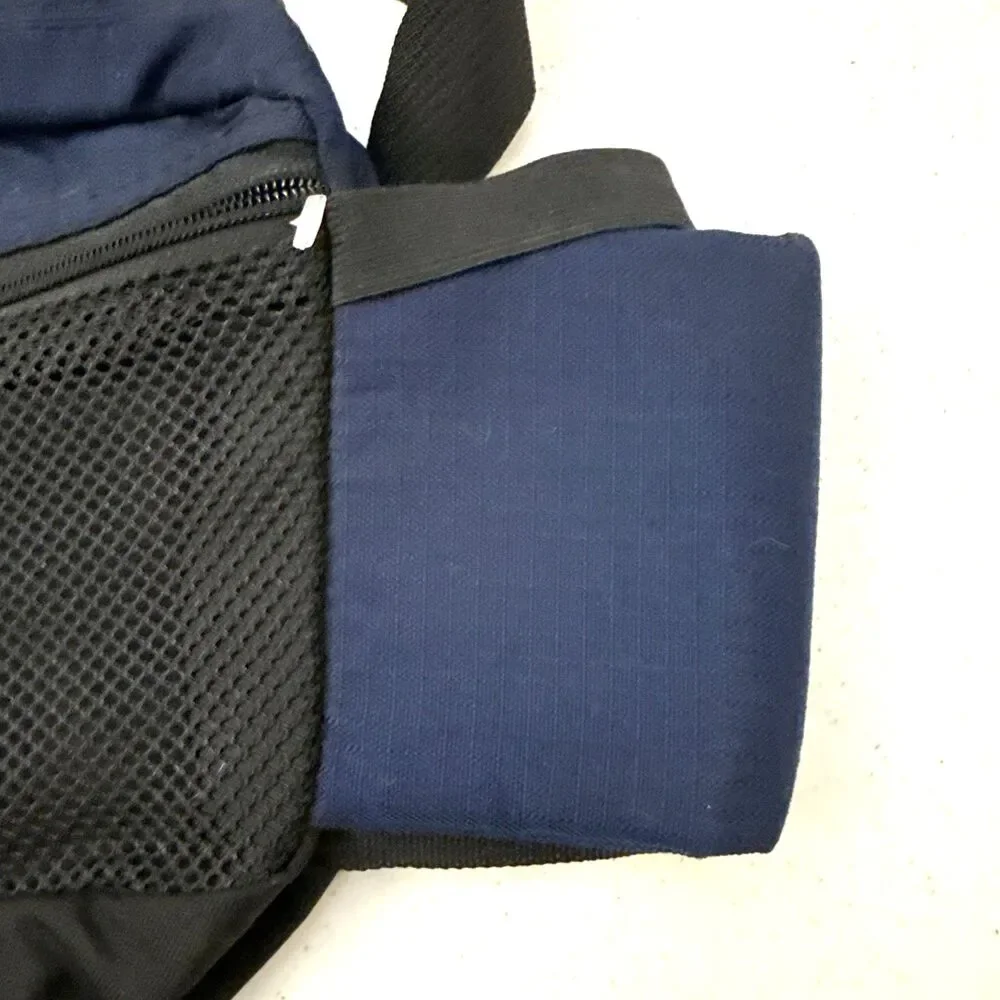 Jansport Navy Blue Fanny Pack Belt Bag Waistpack 3 Zippered Pouchs Large
